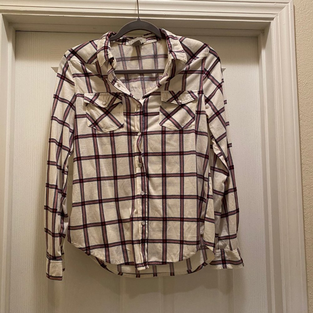 Fitted Flannel Button Down - image 1